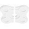 Ekena Millwork Luna Architectural Grade PVC Contemporary Ceiling Medallion, Two Piece, 22"OD x 3"ID x 7 1/2"C x 1"P CMP22LA2-03000 - alternate 4